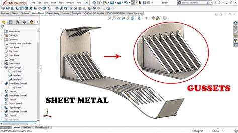 sheet metal strengthening features|how to improve sheet metal parts.